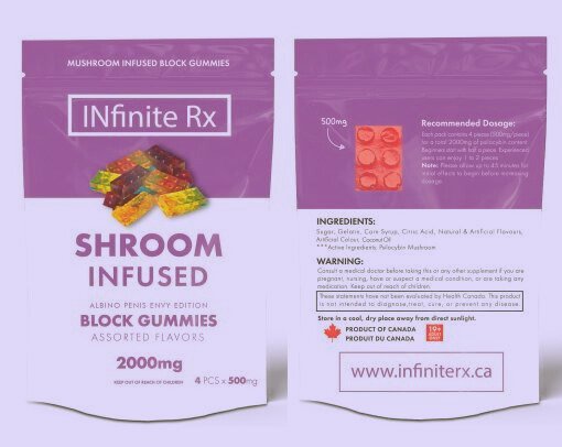 INfinite Rx Shroom Infused Block Gummies (2000mg)- Edibles