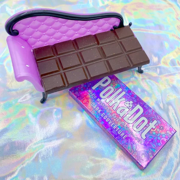 Polka-dot-dark POLKA DOT Magic Mushroom Chocolate Bars